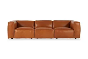 Linden Leather 4 Seat Sofa, Ranch Tan, by Lounge Lovers by Lounge Lovers, a Sofas for sale on Style Sourcebook