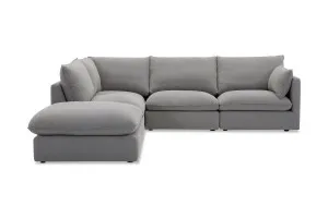 Loft Mini Left Corner Sofa, Grey, by Lounge Lovers by Lounge Lovers, a Sofas for sale on Style Sourcebook