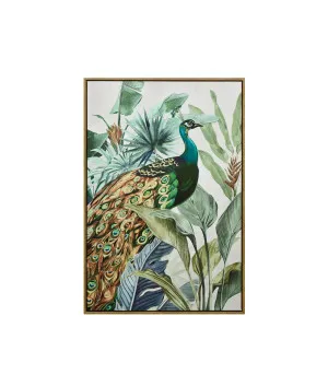 Pretty Peacock Wall Art Canvas 90cm x 60cm by Luxe Mirrors, a Artwork & Wall Decor for sale on Style Sourcebook
