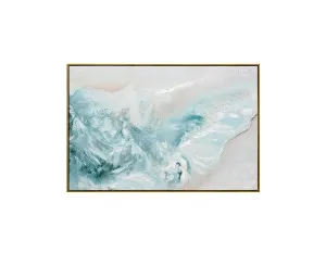 Beach Waves Wall Art Canvas 80cm x 120cm by Luxe Mirrors, a Artwork & Wall Decor for sale on Style Sourcebook