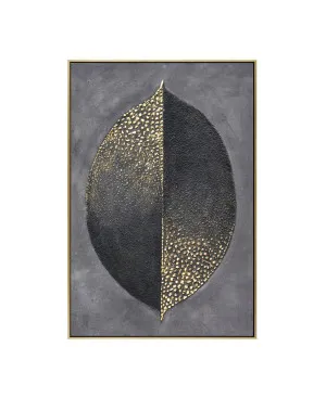 Hand Painted Golden Dichotomy Wall Art Canvas 90cm x 60cm by Luxe Mirrors, a Artwork & Wall Decor for sale on Style Sourcebook