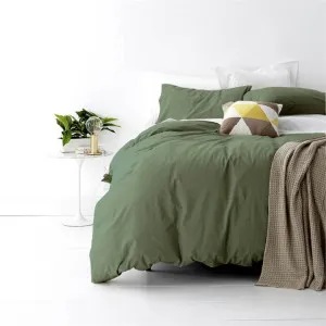 Park Avenue Vintage Washed Cotton Fern Quilt Cover Set by null, a Quilt Covers for sale on Style Sourcebook