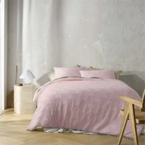 Vintage Design Orion Blush Cotton Chenille Quilt Cover Set by null, a Quilt Covers for sale on Style Sourcebook