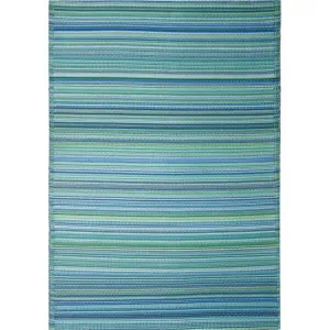 Cancun Reversible Outdoor Rug, 270x180cm, Aqua by Fobbio Home, a Outdoor Rugs for sale on Style Sourcebook