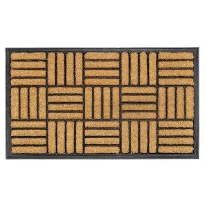 Parquet Tiles Coir & Rubber Doormat, 75x45cm by Fobbio Home, a Doormats for sale on Style Sourcebook