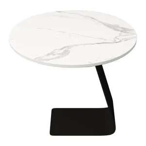Elina Marble Top Side Table by The Chic Home, a Side Table for sale on Style Sourcebook