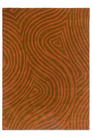 Brink & Campman Decor Groove Burnt Orange 097703 by Brink & Campman, a Contemporary Rugs for sale on Style Sourcebook