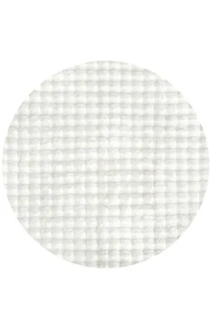 Bubble Washable Rug - White Round by Rug Culture, a Contemporary Rugs for sale on Style Sourcebook