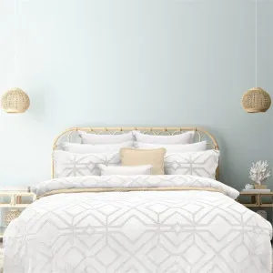 Bas Phillips Kalinda Tufted White Quilt Cover Set by null, a Quilt Covers for sale on Style Sourcebook