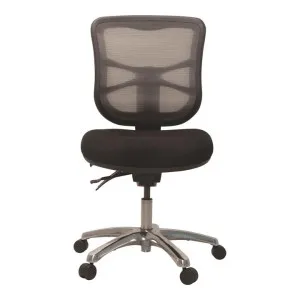 Buro Metro Mesh Back Fabric Office Chair, Aluminium Base, Black by Buro Seating, a Chairs for sale on Style Sourcebook