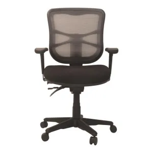 Buro Metro Mesh Back Fabric Office Chair with Arms, Nylon Base, Black by Buro Seating, a Chairs for sale on Style Sourcebook