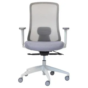 Buro Elan Mesh Back Fabric Office Chair with 3D Arms, Grey by Buro Seating, a Chairs for sale on Style Sourcebook