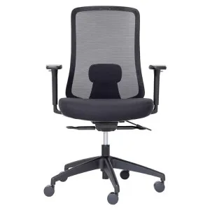 Buro Elan Mesh Back Fabric Office Chair with 3D Arms, Black by Buro Seating, a Chairs for sale on Style Sourcebook