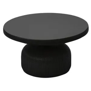 Lahaina Magnesia Indoor / Outdoor Round Coffee Table, 76cm, Black by Casa Uno, a Coffee Table for sale on Style Sourcebook