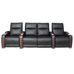 Luca Leather Home Theatre Electric Recliner Sofa, 4 Seater by Everblooming, a Sofas for sale on Style Sourcebook