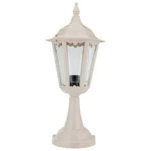Chester Italian Made IP43 Exterior Pillar Lantern, Small, Beige by Domus Lighting, a Lanterns for sale on Style Sourcebook