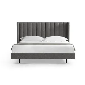 Kingsdale Fabric Platform Bed, King, Spec Charcoal by Conception Living, a Beds & Bed Frames for sale on Style Sourcebook