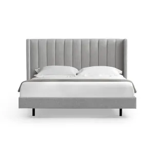 Kingsdale Fabric Platform Bed, King, Spec Grey by Conception Living, a Beds & Bed Frames for sale on Style Sourcebook