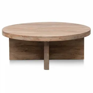 Rolf Reclaimed Elm Timber Round Coffee Table, 100cm by Conception Living, a Coffee Table for sale on Style Sourcebook