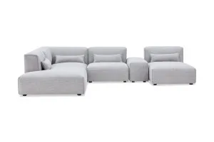 Leon Left Corner Sofa, Grey, by Lounge Lovers by Lounge Lovers, a Sofa Beds for sale on Style Sourcebook