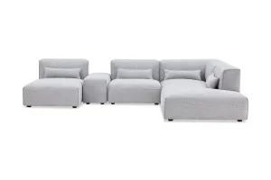 Leon Right Corner Sofa, Grey, by Lounge Lovers by Lounge Lovers, a Sofa Beds for sale on Style Sourcebook
