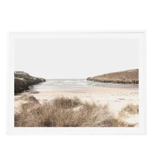 Seaside Serenity White Framed Print - 114cm x 85cm by James Lane, a Prints for sale on Style Sourcebook