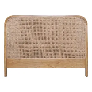 Willow Queen Bedhead in Mangowood Clear Lacquer / Rattan by OzDesignFurniture, a Bed Heads for sale on Style Sourcebook