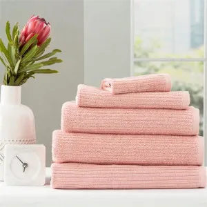Renee Taylor Cobblestone 5 Piece Blush Towel Pack by null, a Towels & Washcloths for sale on Style Sourcebook
