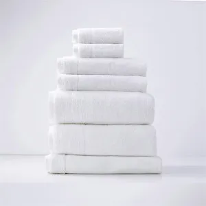 Renee Taylor Aireys 7 Piece White Bath Towel Pack by null, a Towels & Washcloths for sale on Style Sourcebook