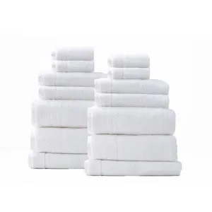 Renee Taylor Aireys 14 Piece Snow Bath Towel Pack by null, a Towels & Washcloths for sale on Style Sourcebook