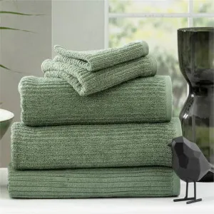 Renee Taylor Cobblestone 5 Piece Sage Towel Pack by null, a Towels & Washcloths for sale on Style Sourcebook
