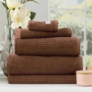 Renee Taylor Cobblestone 5 Piece Toffee Towel Pack by null, a Towels & Washcloths for sale on Style Sourcebook
