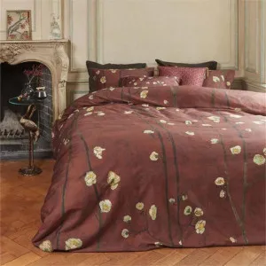 Bedding House Van Gogh Plum Blossoms Cotton Sateen Red Quilt Cover Set by null, a Quilt Covers for sale on Style Sourcebook