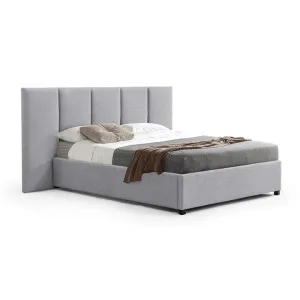 Amado Queen Sized Bed Frame - Spec Grey with Storage by Interior Secrets - AfterPay Available by Interior Secrets, a Beds & Bed Frames for sale on Style Sourcebook