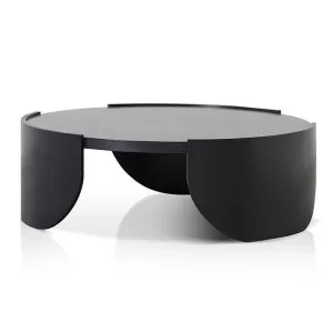 Zoey 1.1m Round Coffee Table - Black by Interior Secrets - AfterPay Available by Interior Secrets, a Coffee Table for sale on Style Sourcebook