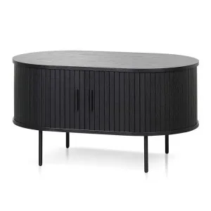 Dania 100cm Oval Coffee Table - Full Black by Interior Secrets - AfterPay Available by Interior Secrets, a Coffee Table for sale on Style Sourcebook