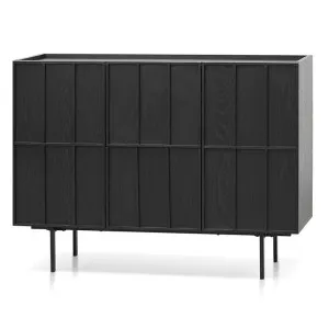 Aniya 1.2m Buffets Unit - Full Black by Interior Secrets - AfterPay Available by Interior Secrets, a Sideboards, Buffets & Trolleys for sale on Style Sourcebook