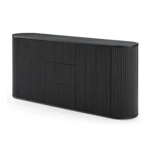 Bellfield 1.8m Sideboard Unit - Black by Interior Secrets - AfterPay Available by Interior Secrets, a Sideboards, Buffets & Trolleys for sale on Style Sourcebook