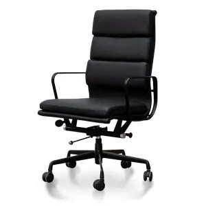 Ex Display - Ashton High Back Office Chair - Full Black by Interior Secrets - AfterPay Available by Interior Secrets, a Chairs for sale on Style Sourcebook