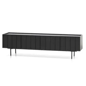 Aniya 2m Wooden TV Entertainment Unit - Full Black by Interior Secrets - AfterPay Available by Interior Secrets, a Entertainment Units & TV Stands for sale on Style Sourcebook