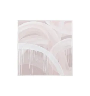 Linus Blush Medium Framed Hand Painted Wall Art by Interior Secrets - AfterPay Available by Interior Secrets, a Prints for sale on Style Sourcebook