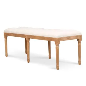 Lenora 1.3m Oak Bench - Light Beige by Interior Secrets - AfterPay Available by Interior Secrets, a Benches for sale on Style Sourcebook