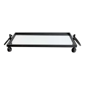 Blair Tray With Handles 57.5x10.5cm in Black by OzDesignFurniture, a Trays for sale on Style Sourcebook