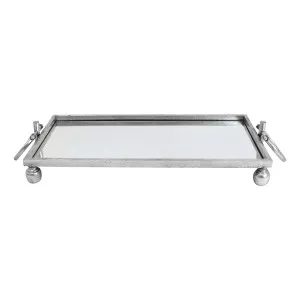 Dover Tray with Handles 57x10.5cm in Silver by OzDesignFurniture, a Trays for sale on Style Sourcebook