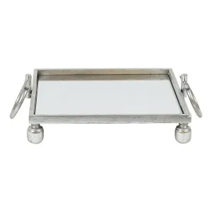 Dover Square Mirror Tray 40.5x11cm in Silver by OzDesignFurniture, a Trays for sale on Style Sourcebook