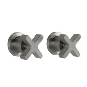 Cross - Assembly Taps - Brushed Gunmetal by ABI Interiors Pty Ltd, a Bathroom Taps & Mixers for sale on Style Sourcebook