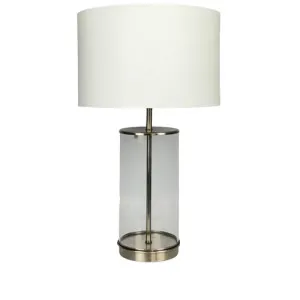 Selena' Silver and Glass Table Lamp by Style My Home, a Table & Bedside Lamps for sale on Style Sourcebook