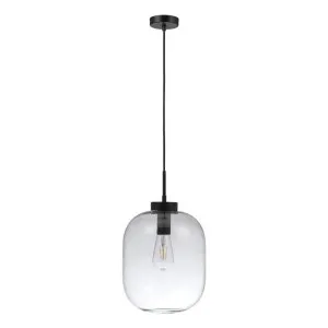 Flaunt Glass Pendant Light, Black / Clear by Domus Lighting, a Pendant Lighting for sale on Style Sourcebook