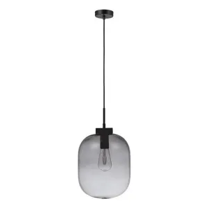 Flaunt Glass Pendant Light, Black / Smoke by Domus Lighting, a Pendant Lighting for sale on Style Sourcebook