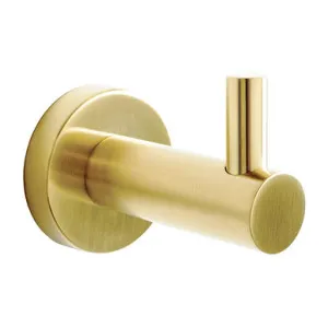 Bloom Robe Hook Brushed | Made From Brass/Brushed Brass By ADP by ADP, a Shelves & Hooks for sale on Style Sourcebook